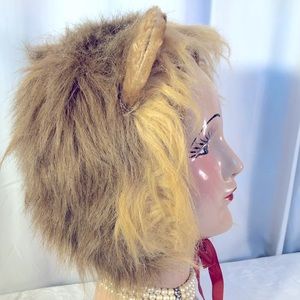 Donated. Dog Lion Costume PLUSH! Size M-L Hat & Body Suit QUALITY! CLEAN! EXC!